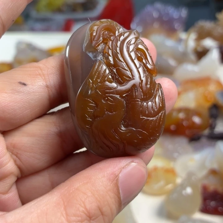 玛瑙/玉髓未镶嵌吊坠(不含链)