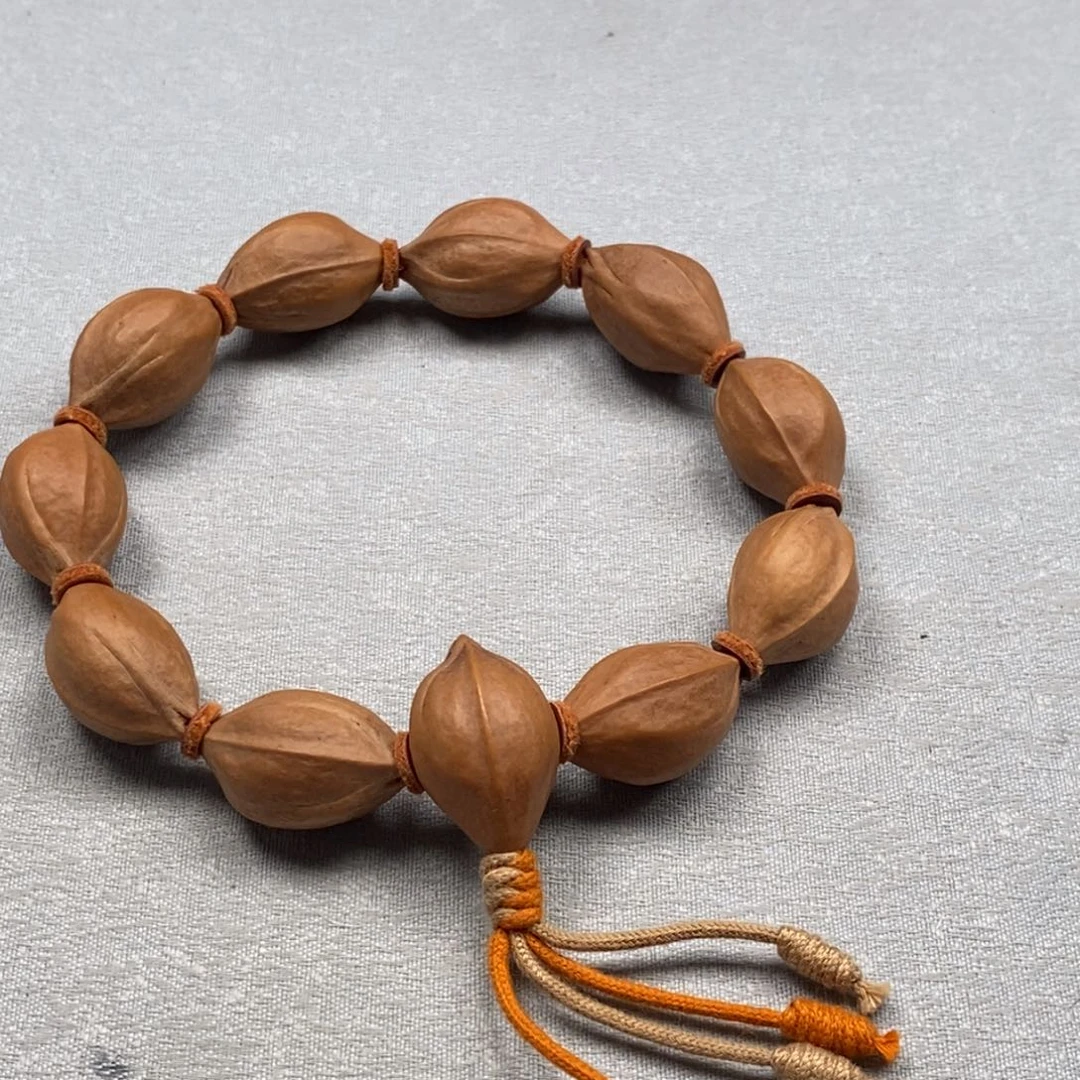 橄榄核手串/手链梅林铁核15×24素串