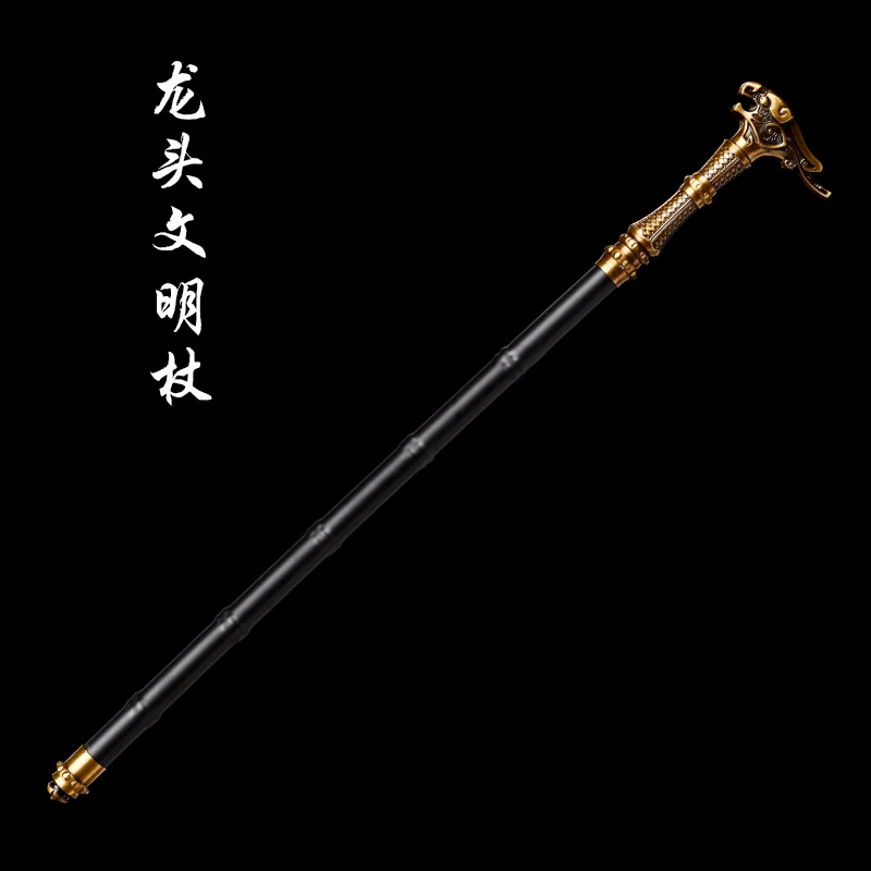 【双头可拆卸拐杖】长枪棍刀唐横刀收藏户外把玩工艺品摆件未开刃