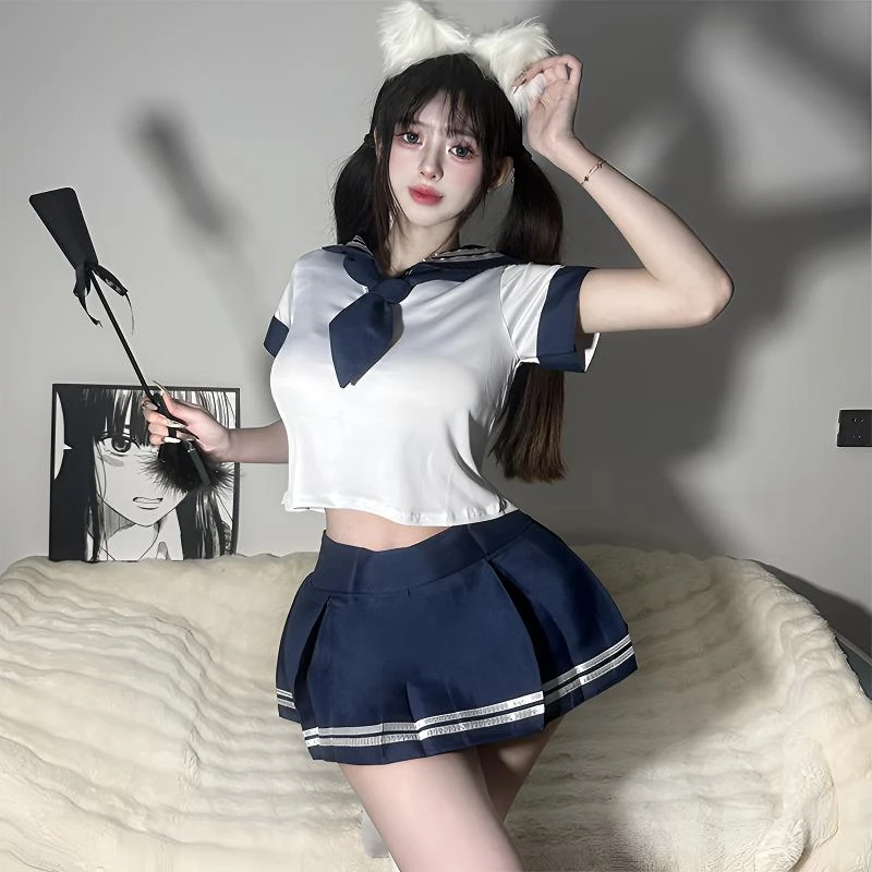 学生服日式游戏制服情趣水手服领带睡裙