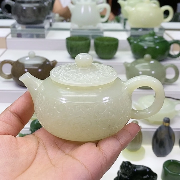 未镶嵌和田玉挂件维*根茶壶