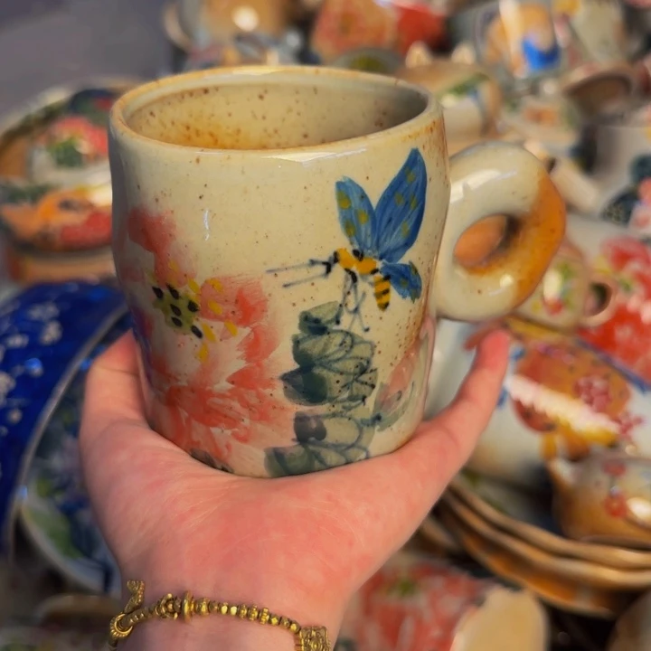 瓷片景德镇陶瓷手工手绘