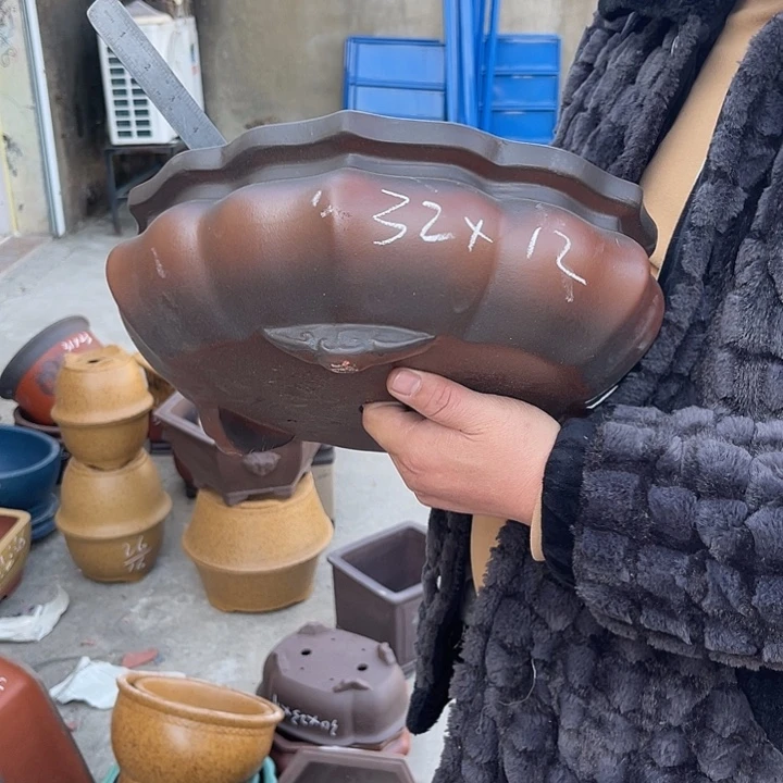 紫砂花盆紫砂等传统