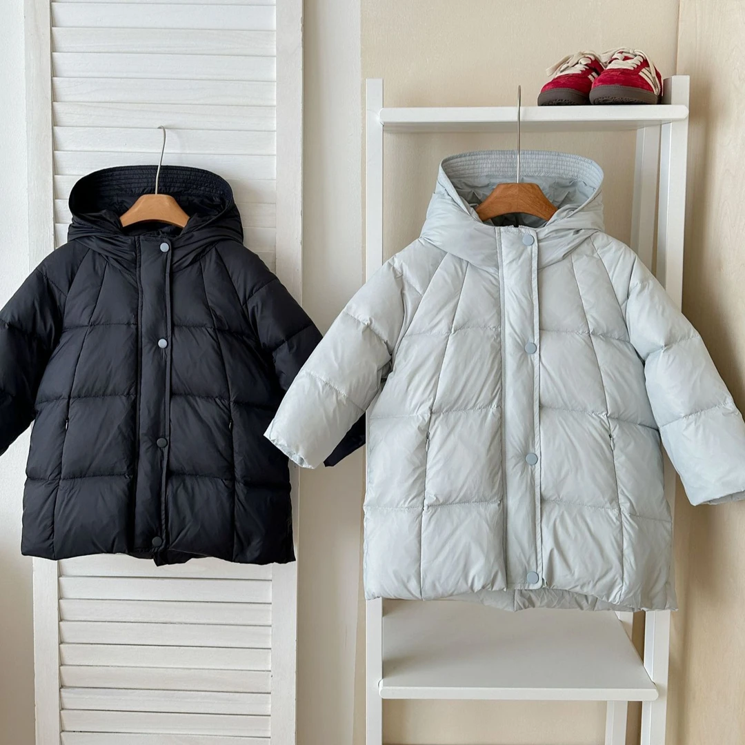 巴拉巴拉男孩女孩【三防白鸭绒】儿童羽绒服女童奶油泡芙加厚冬装