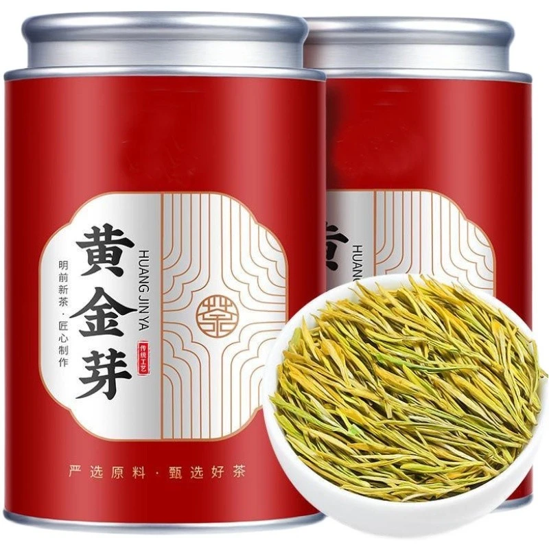 正宗珍稀白茶黄金芽茶叶2025年新茶明前高山春茶黄金叶绿茶礼盒装