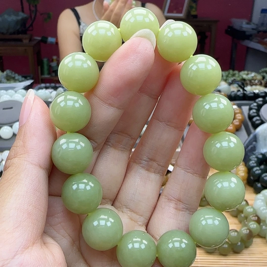 手串未镶嵌和田玉新疆若羌黄口14