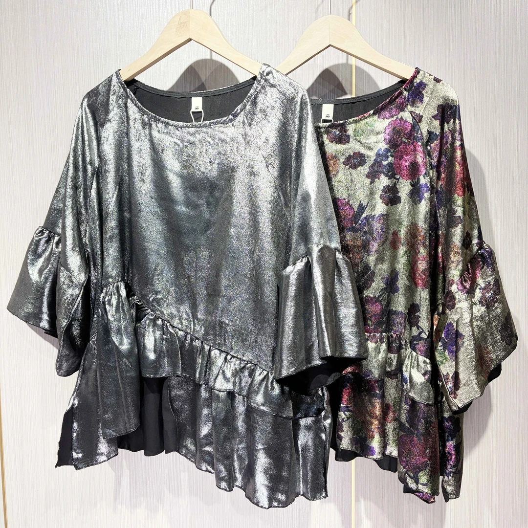 5633 琉璃银彩 不规则原创设计款宽松显瘦百搭外搭新中式国风衬衣