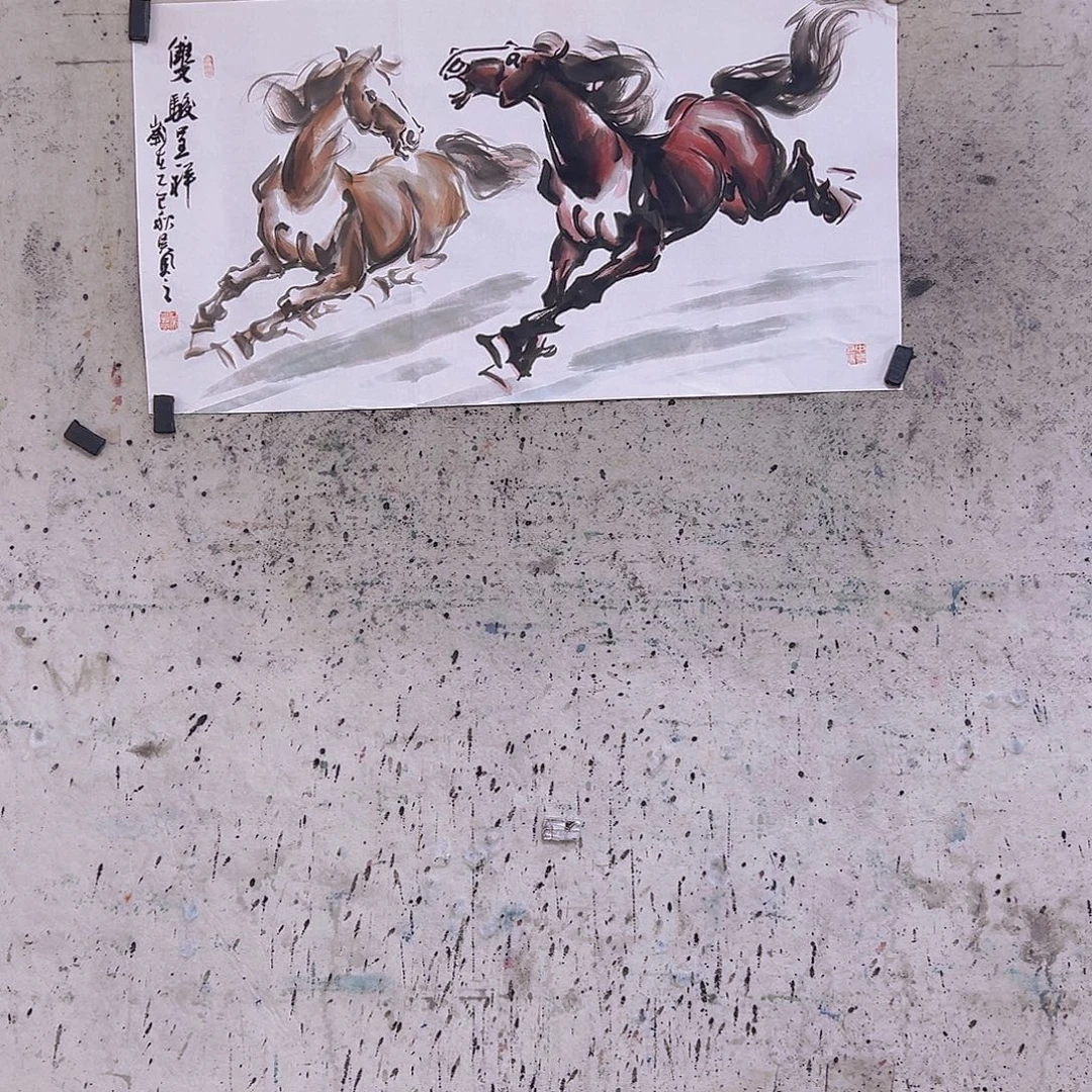 胡***泽国画三尺100x50cmcm