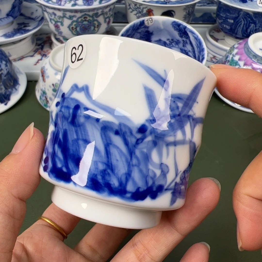 陶瓷景德镇纯手工纯手绘茶具木木62