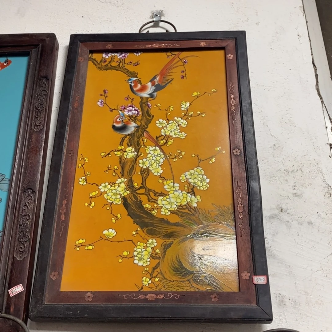 瓷片60*40 景德镇瓷板画柴窑烧制