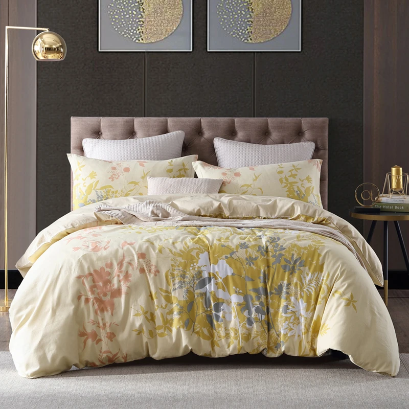 皇冠床上用品100棉亲亲肤舒适学生宿舍四套件棉简约印花床单被罩