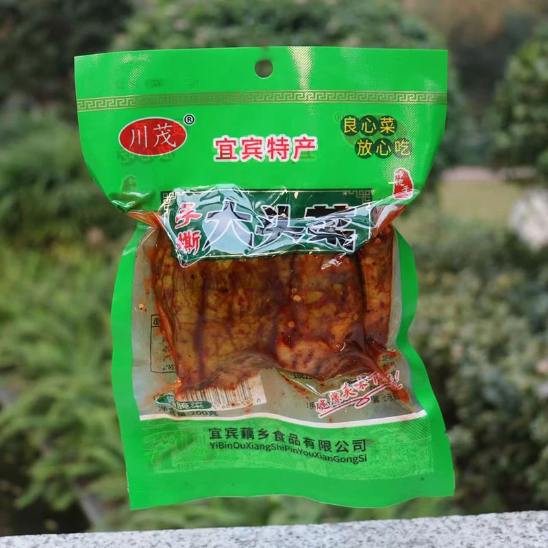 满5袋包邮川茂宜宾冰糖麻辣手撕大头菜脆辣甜下饭菜四川特产200g