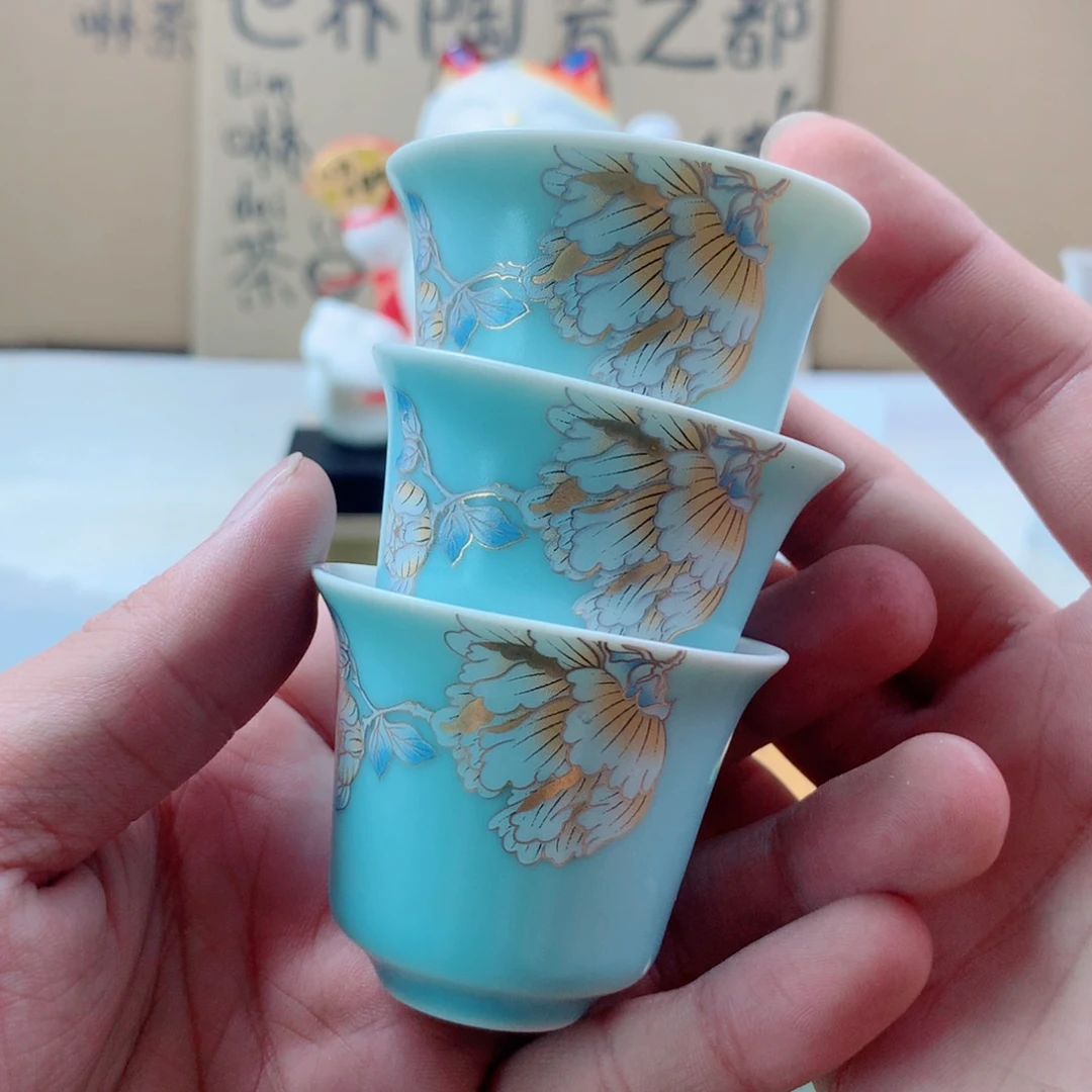 三个杯子微瑕介意勿拍