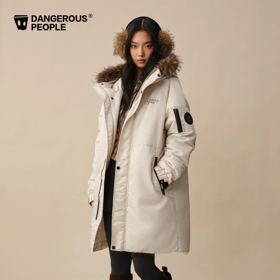 Dangerouspeople薛之谦dsp绣章派克棉服冬季潮牌户外机能风外套