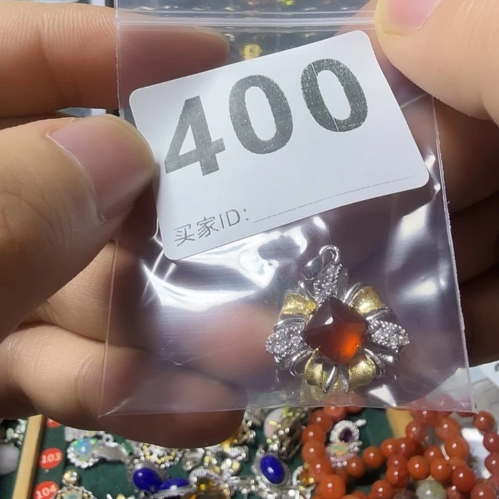 声***师颈饰石榴石银S925镶嵌