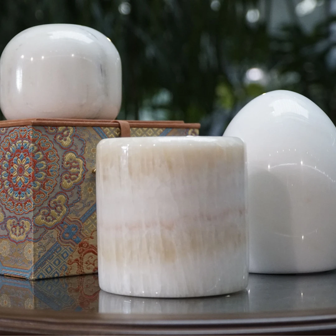 玉石拍拍灯疗愈夜灯天然玉石纯手工智能触碰氛围灯复古家用时尚