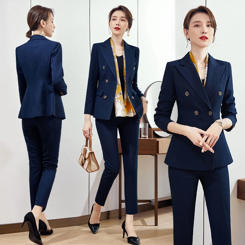 （秋季S001）高级职业通勤套装百搭简约西服女韩版西装干练气质女