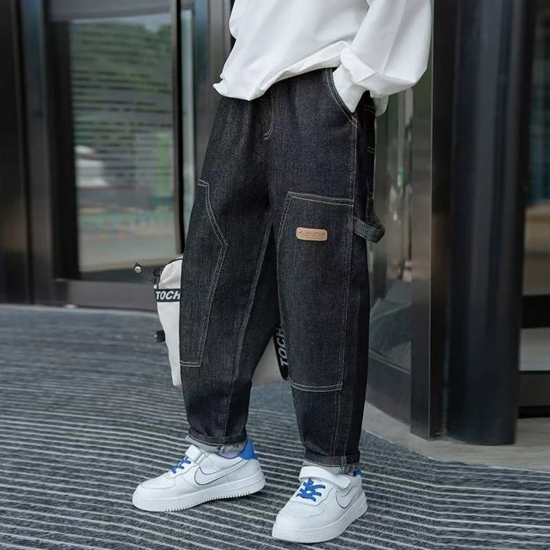 春季新款休闲时尚百搭男童牛仔裤H3177