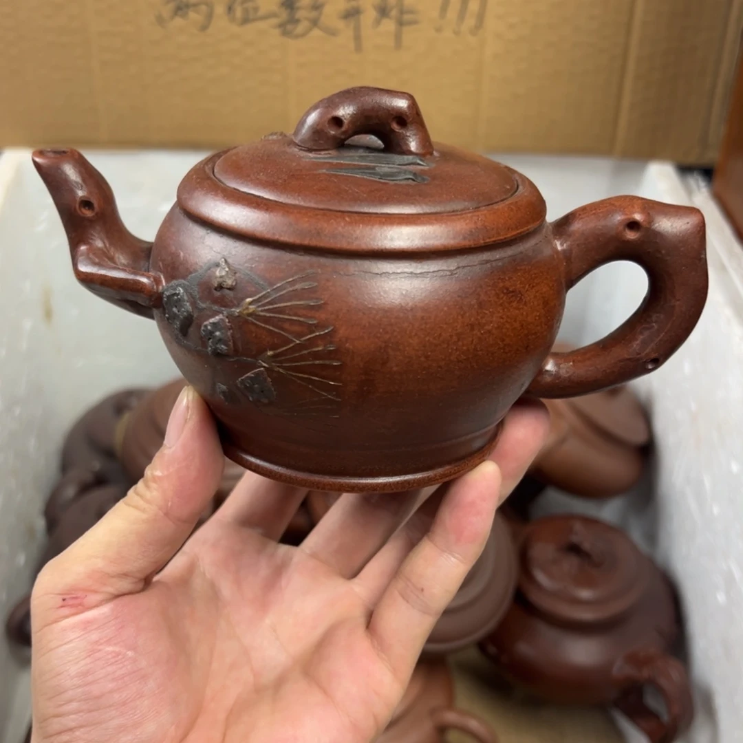 紫砂茶壶宜兴原矿紫砂壶350毫升容量
