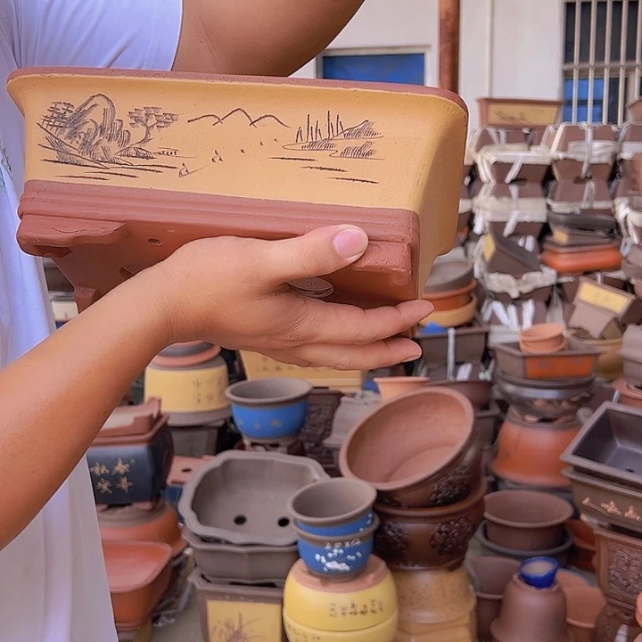 紫砂花盆紫砂花盆