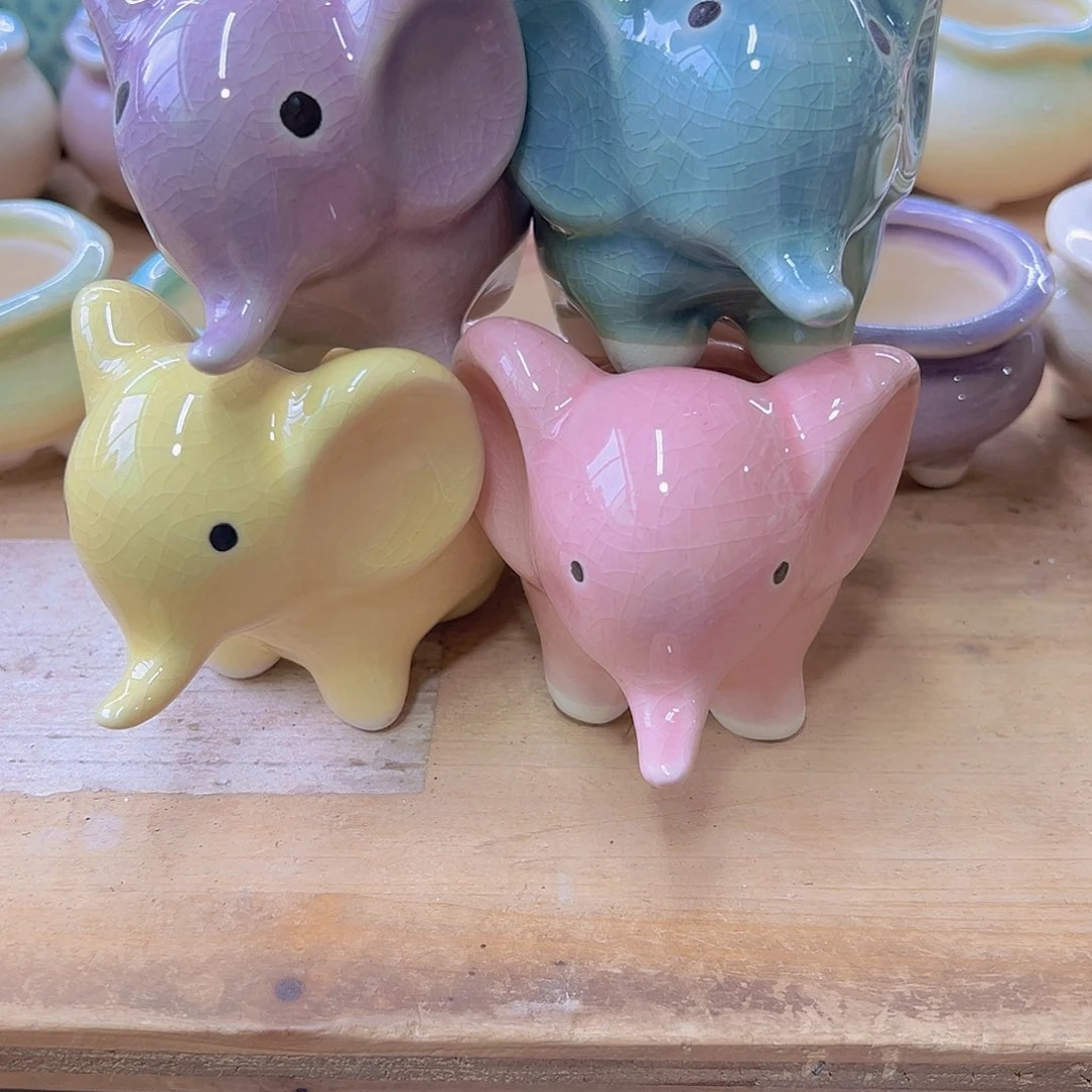 陶瓷花盆当场满12包邮