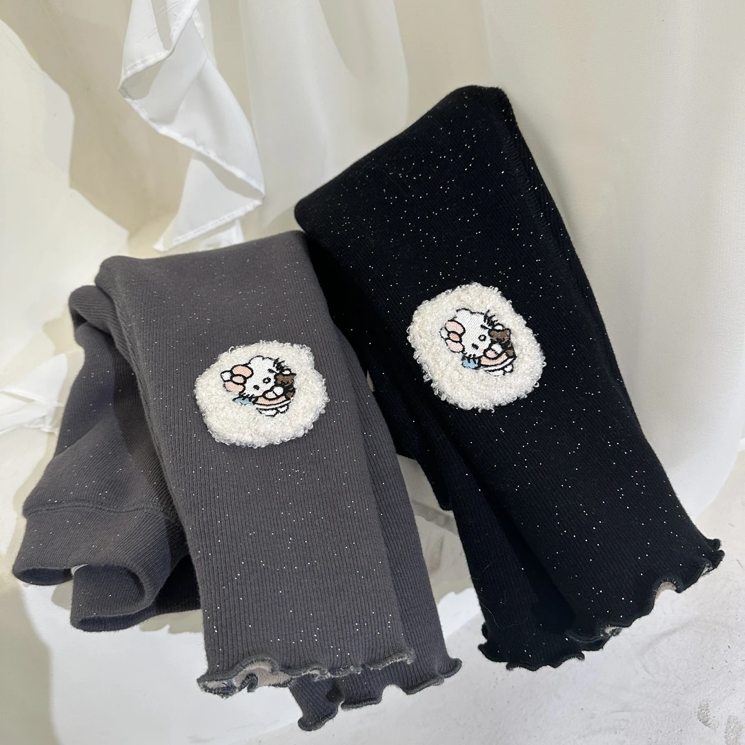 凯蒂闪闪800克【806】冬季加绒打底裤儿童百搭女童洋气韩版弹力外穿