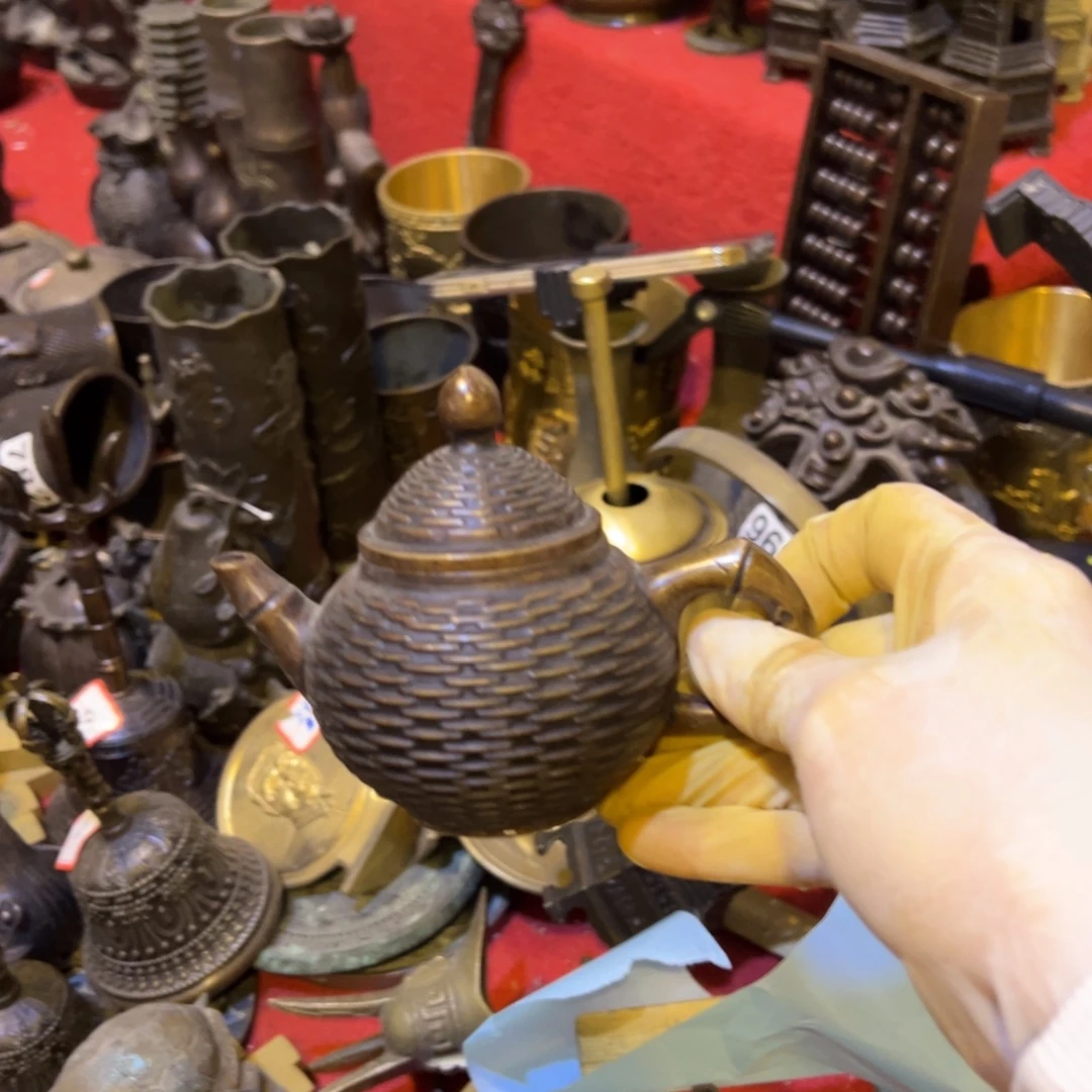 黄铜摆件，文房摆件