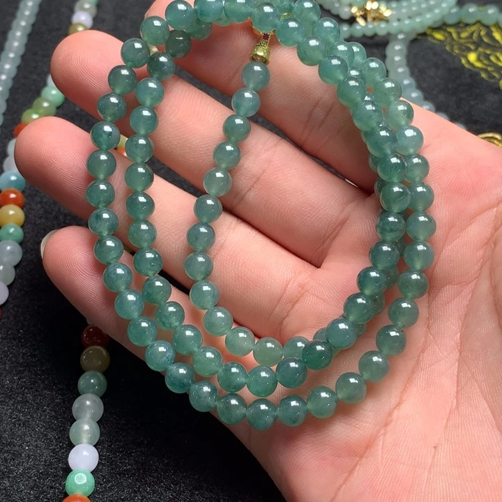 定制翡翠未镶嵌定制翡翠珠串