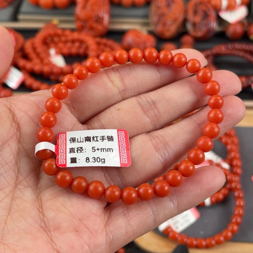南红玛瑙未镶嵌手串5➕