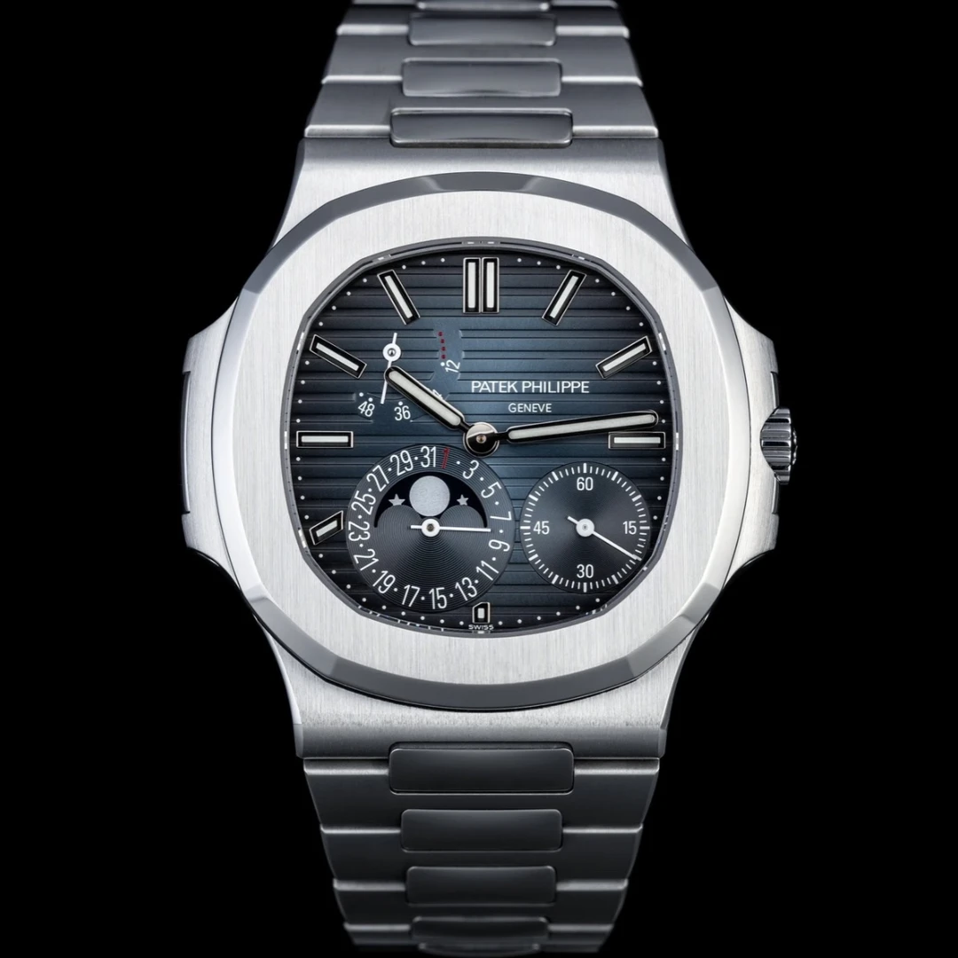 99新 Patek Philippe/百达翡丽 5712a-001蓝钢 20年贴膜 全套全长