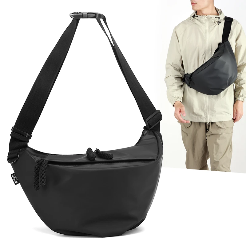 奥天新款简约百搭休闲户外时尚斜挎包男女同款胸包腰包大小号包包