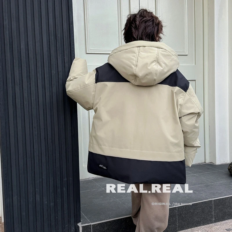 力2025【X】2月21日 男童女童时尚绿色连帽羽绒服8092-