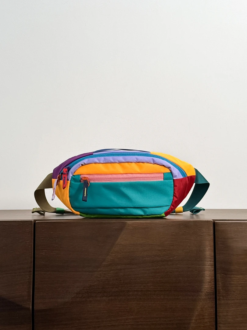 3L多巴胺腰包户外运动胸包情侣款斜挎包尼龙腰包