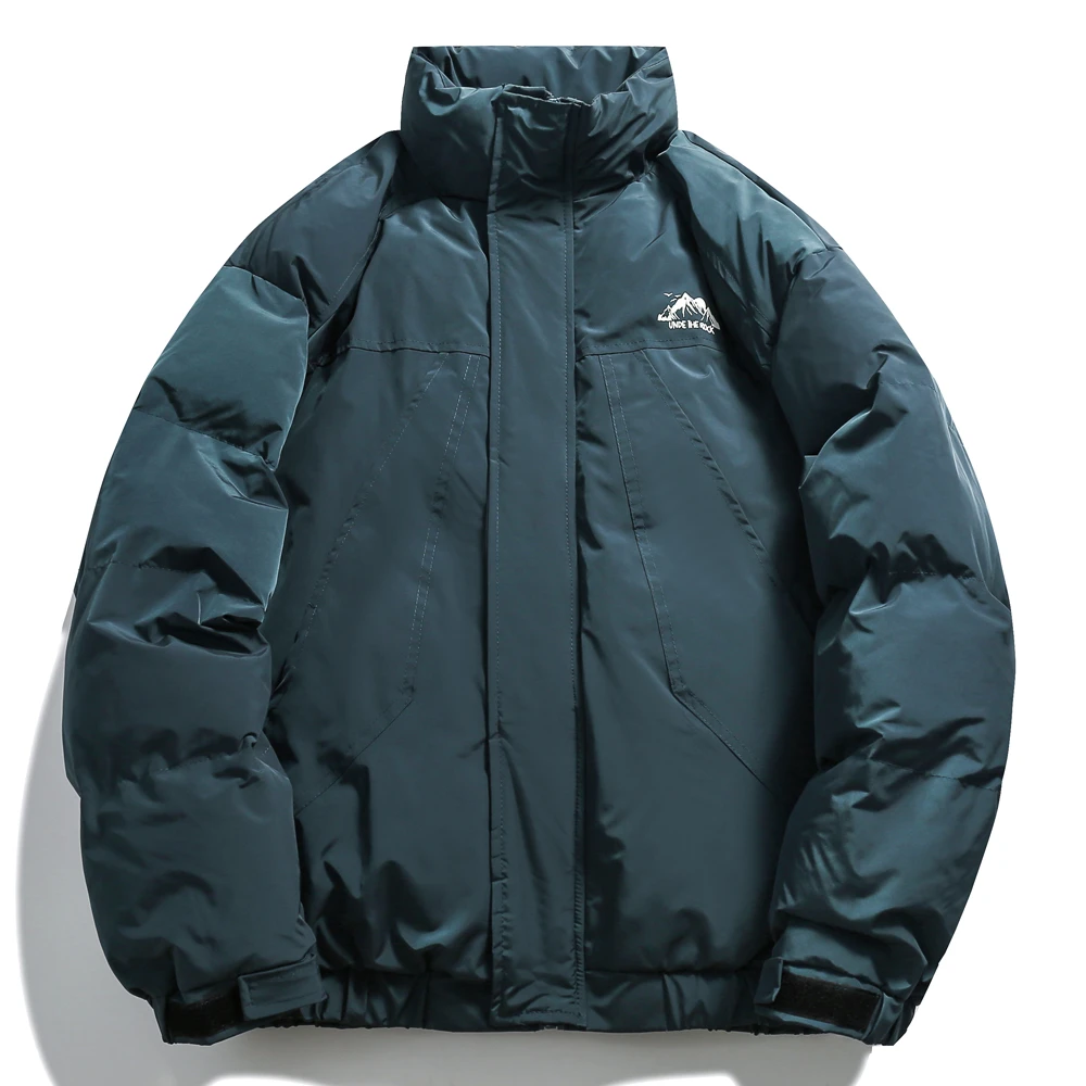 特价清。就蓝色。男士棉服冬季外套宽松胖子大码立领男装YSX-M1186