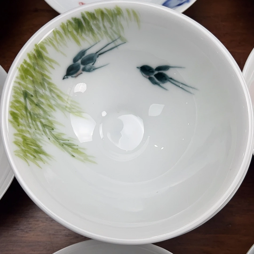 瓷片景德镇陶瓷手工手绘制作