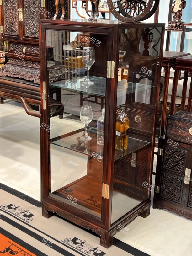 红酸枝玻璃展示柜酒柜