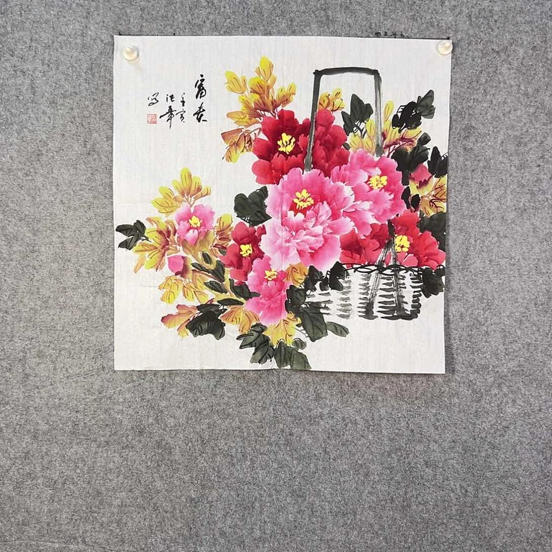 国画088 牡丹等植物资源优势显著突出而