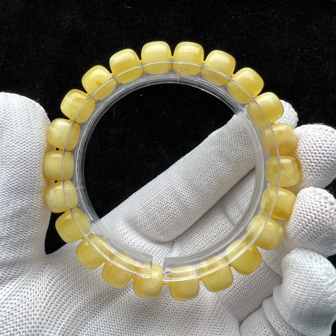 R2328天然原矿蜜蜡 老型单圈 9.7*8.7mm 12.48克 50克价