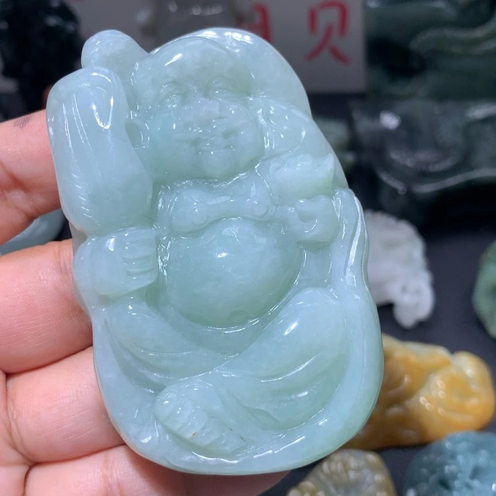 翡翠未镶嵌颈饰保真天然A货翡翠