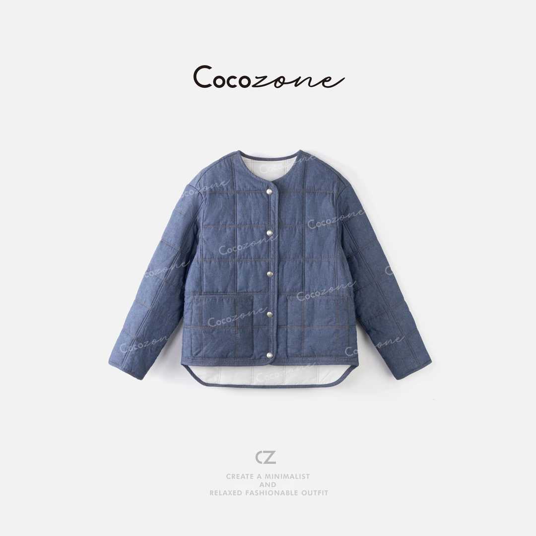COCO ZONE刘一一 “LP奶奶服”100棉方格纹外套 CD2A1984