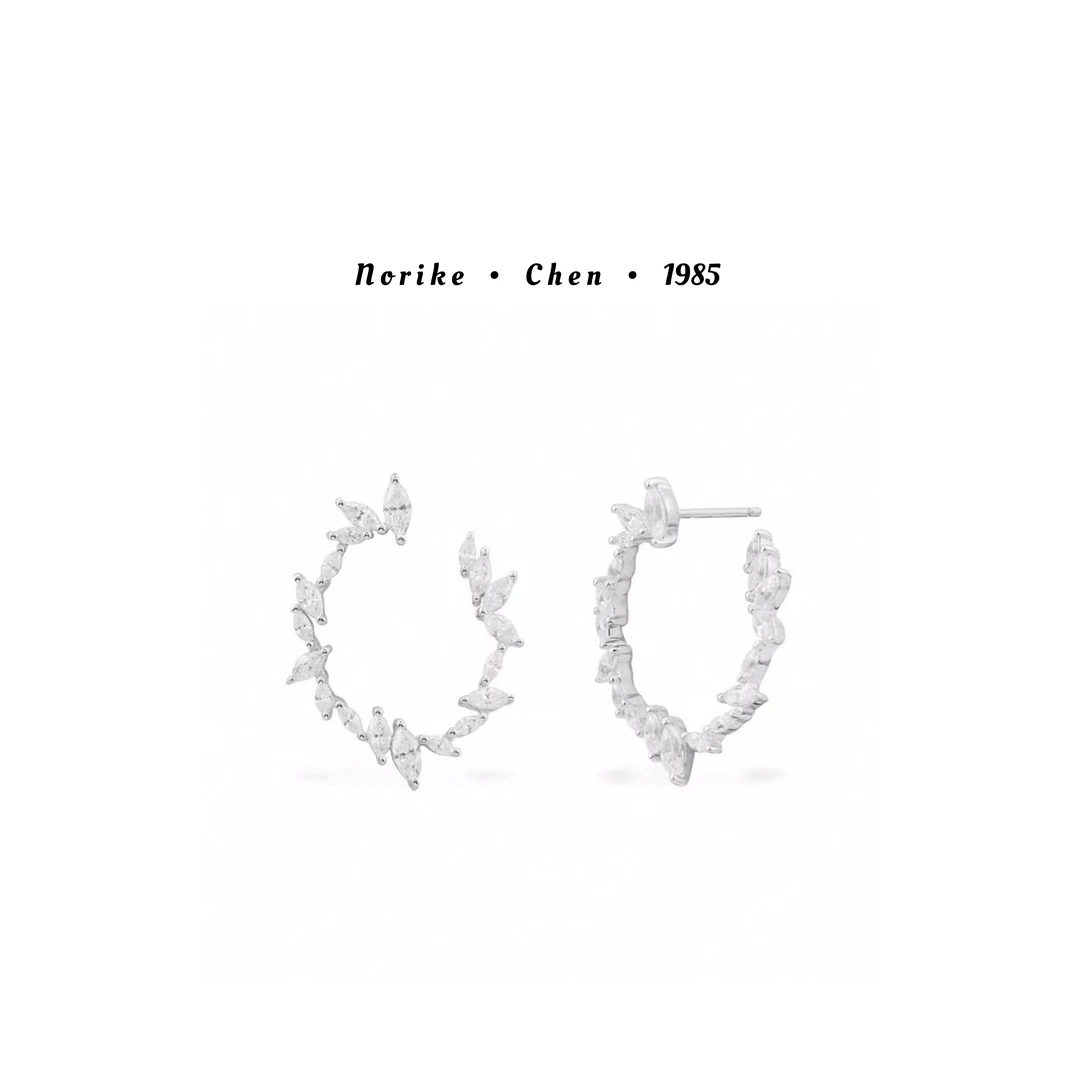 KEDING/刻町 合金耳饰 节日系列阿沁圆圈耳环AM12329