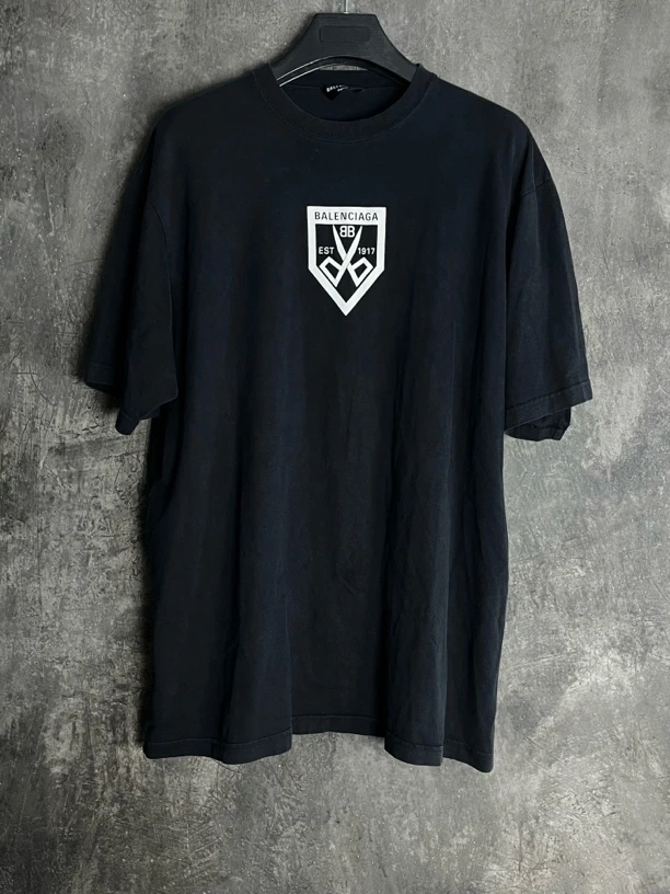 全新未使用 Balenciaga/巴黎世家 S码*1/黑色剪刀短袖/03694