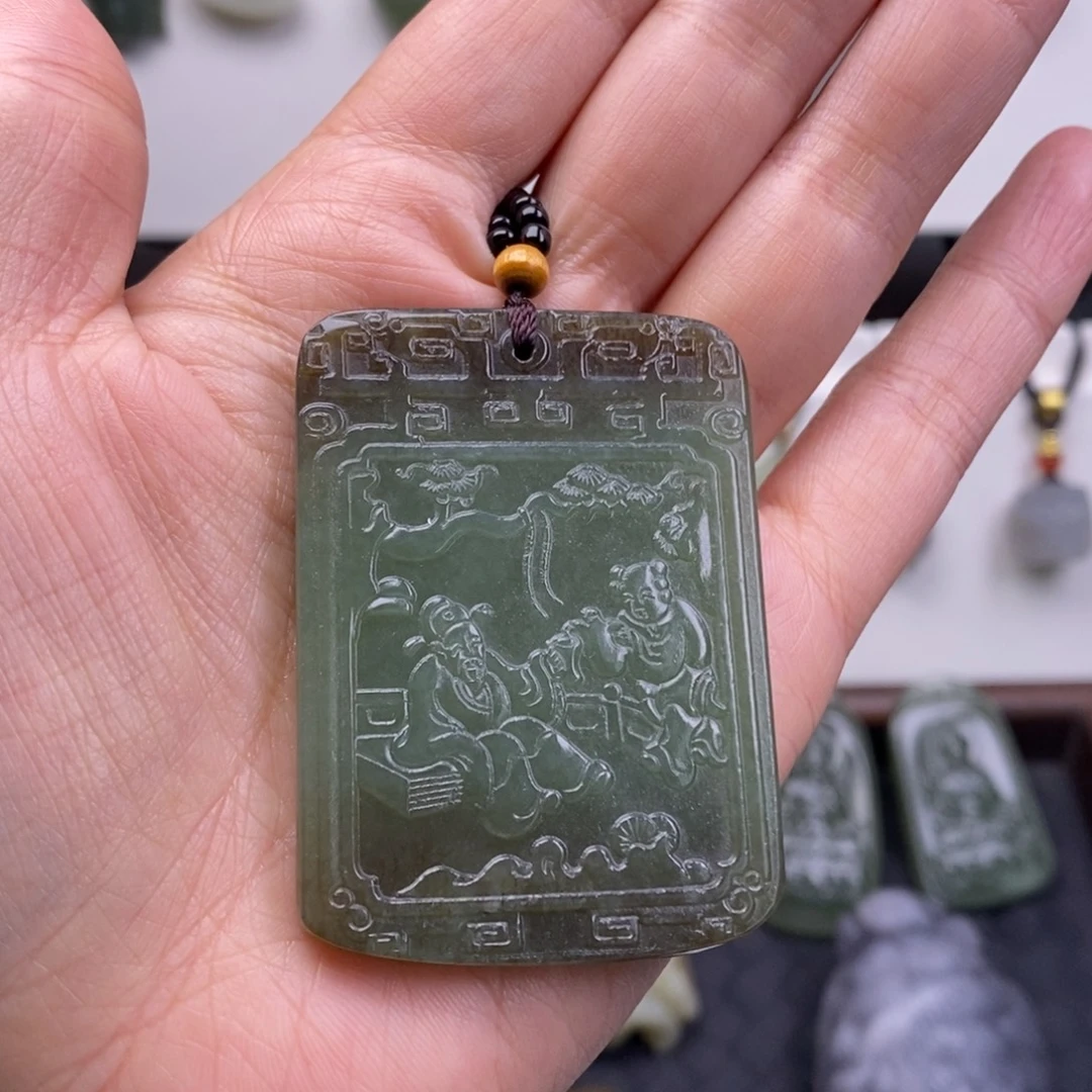 和田玉未镶嵌颈饰和田玉吊坠挂件