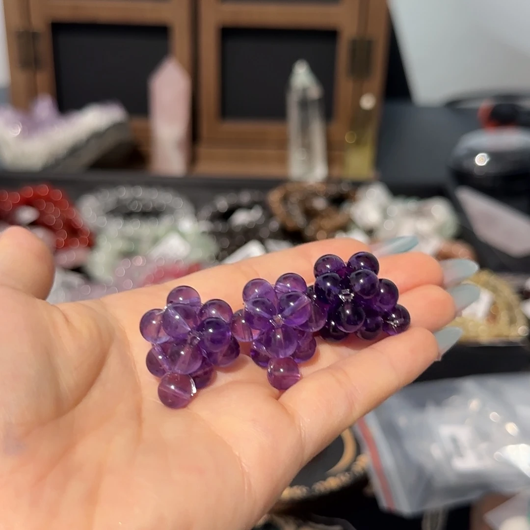 未镶嵌水晶吊坠(不含链)乌拉圭紫水晶吊坠 多样性发一