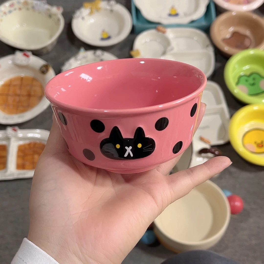 奶牛猫陶瓷餐具系列4寸