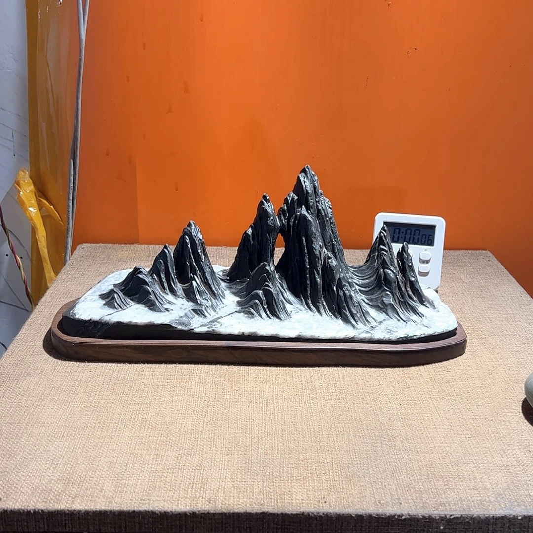 刘***沫灵璧奇石博览会摆件