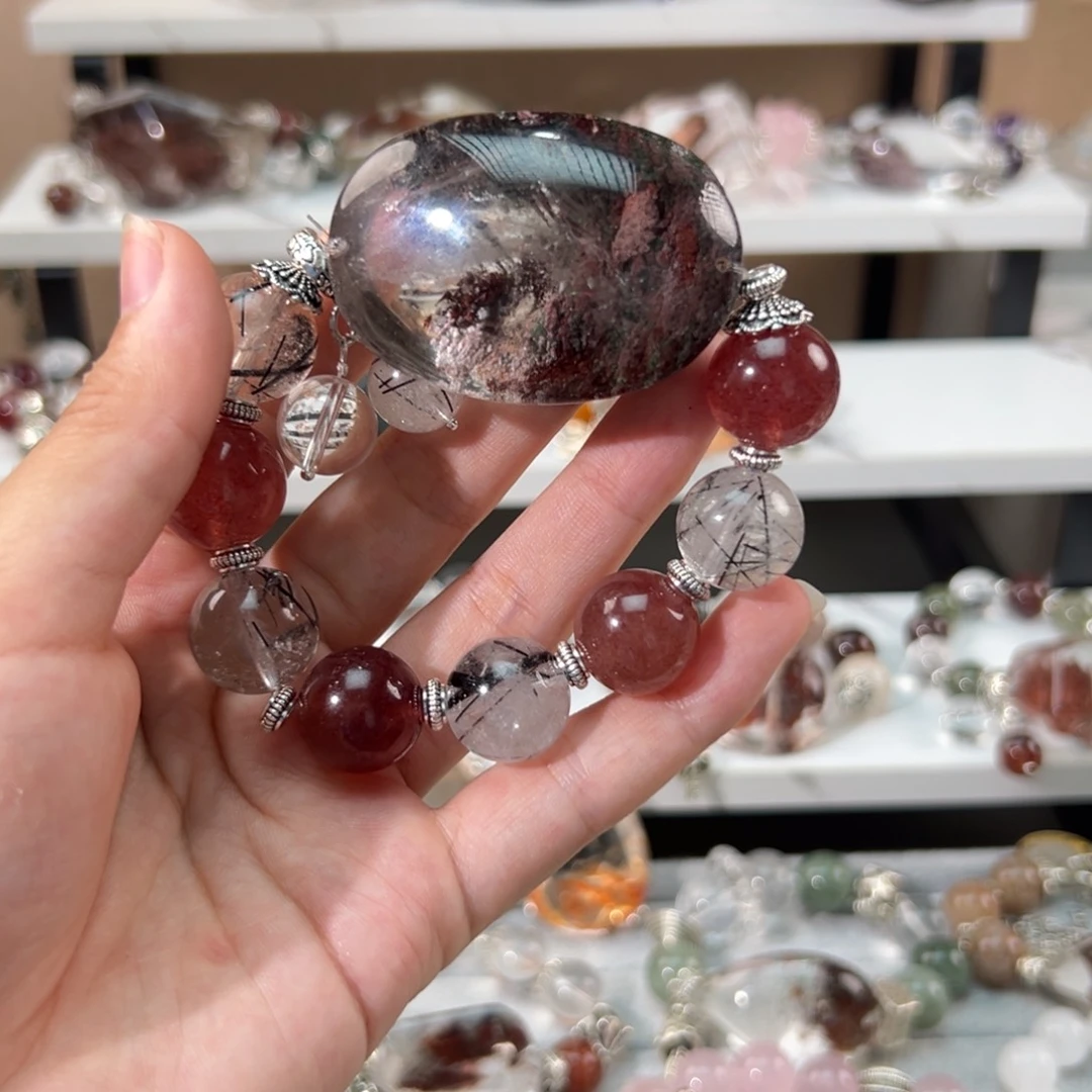 水晶手链合金果*宝手串