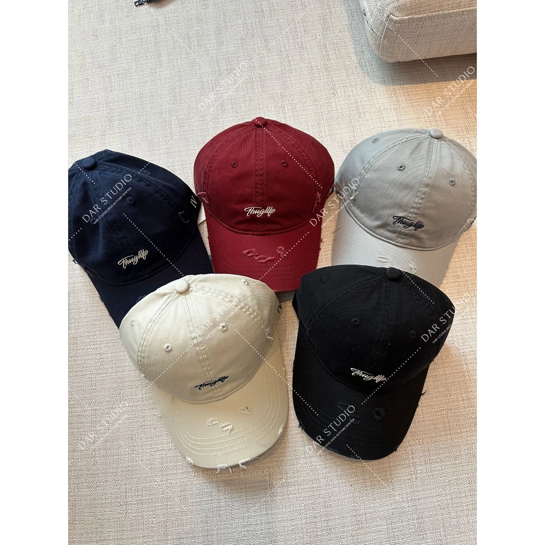 DAR STUDIO 深圳货【字母帽】2025新款字母做破百搭色棒球帽25005