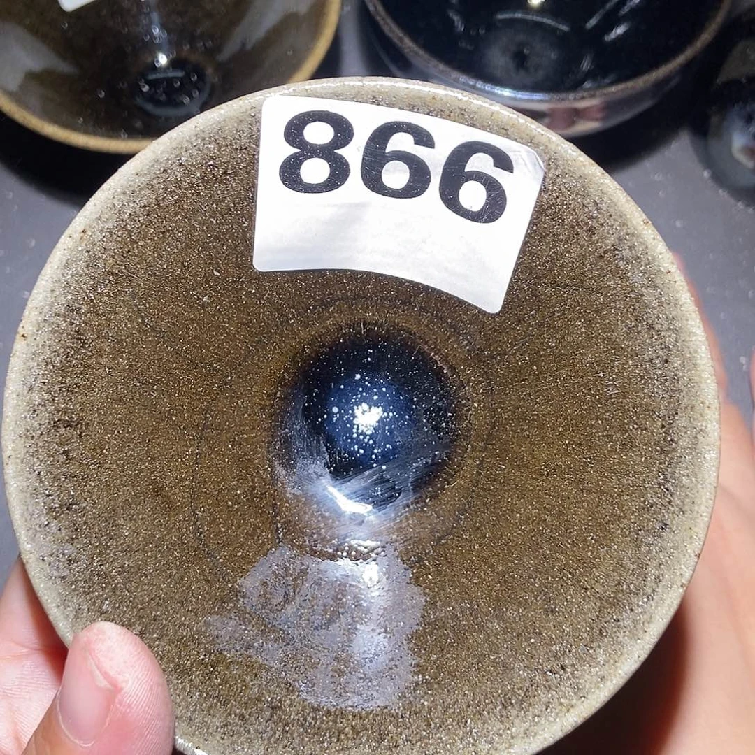 茶盏866 建窑建盏微瑕磨底
