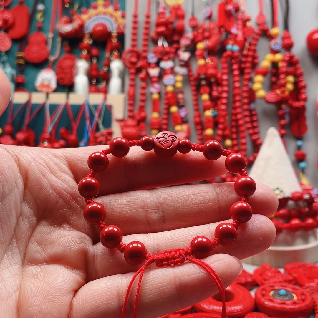 天然辰砂生肖手编